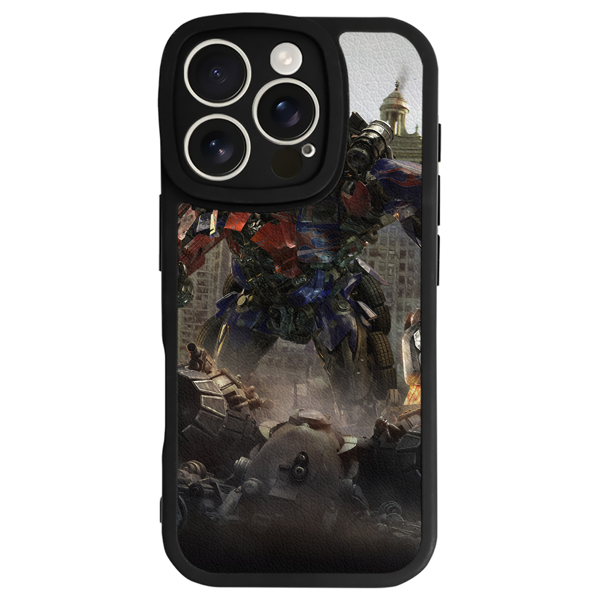 （画像用） Transformers トランスフォーマー 【iPhone 16シリーズ対応】シリコンスマホケース（レザー調） 材質：シリコン